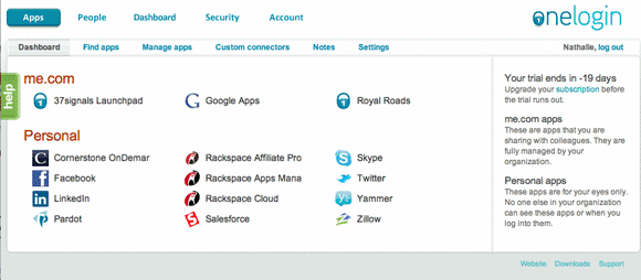 rackspace control panel